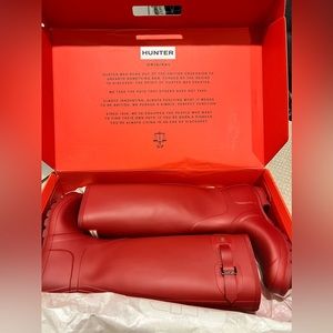 Brand New Military Red Hunter Rain Boots